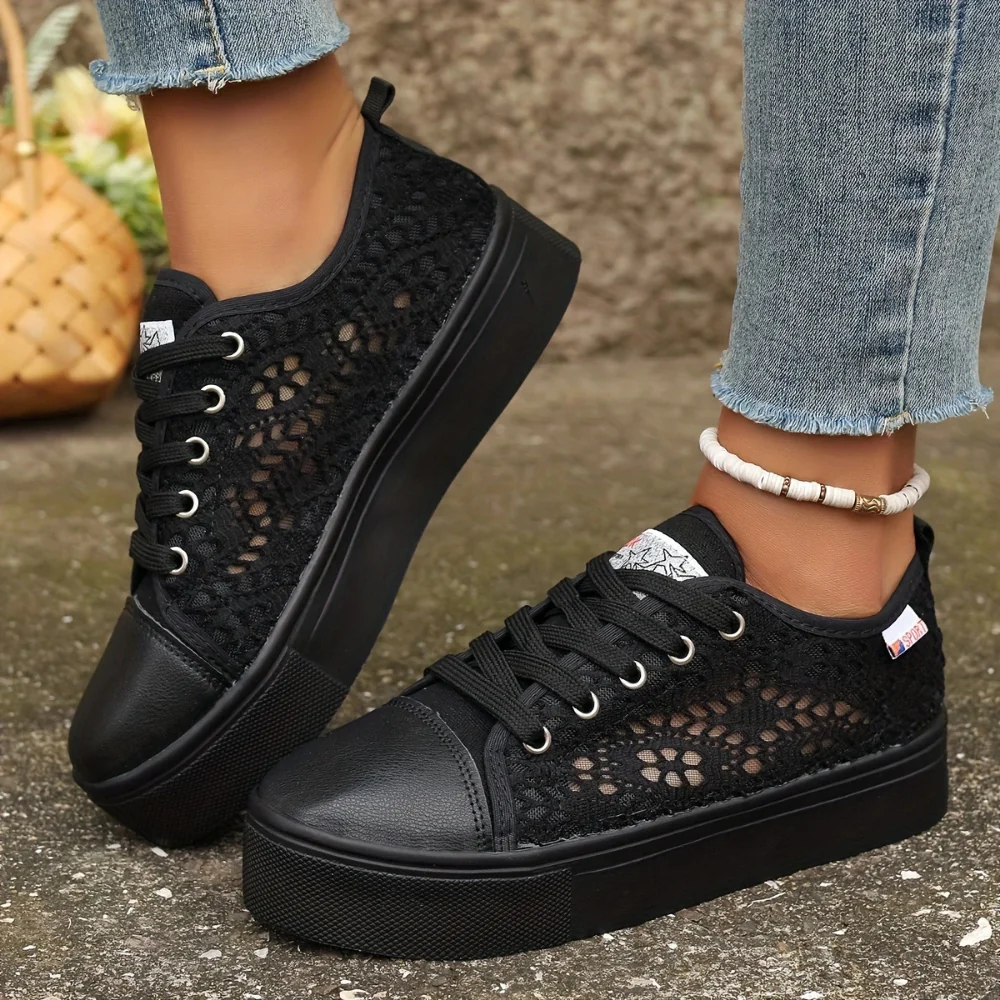 Damen Elegante Spitzensneaker | Atmungsaktiv und Stilvoll - Image 6