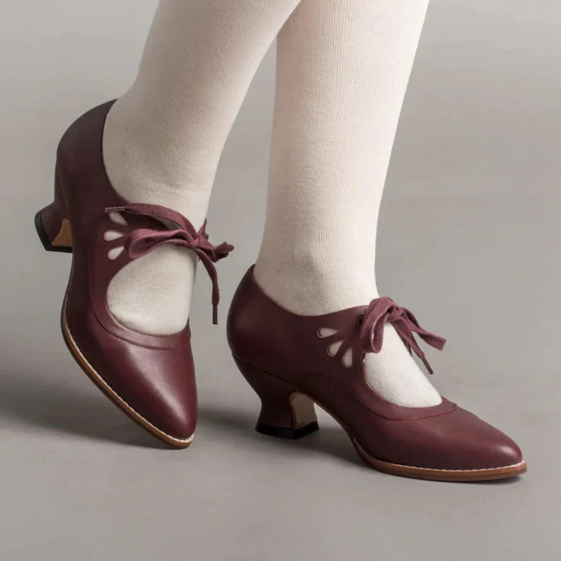 Damen elegante Vintage Schuhe mit Absätzen | Bequem - Image 7