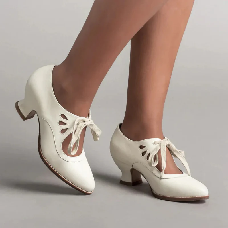 Damen elegante Vintage Schuhe mit Absätzen | Bequem - Image 9