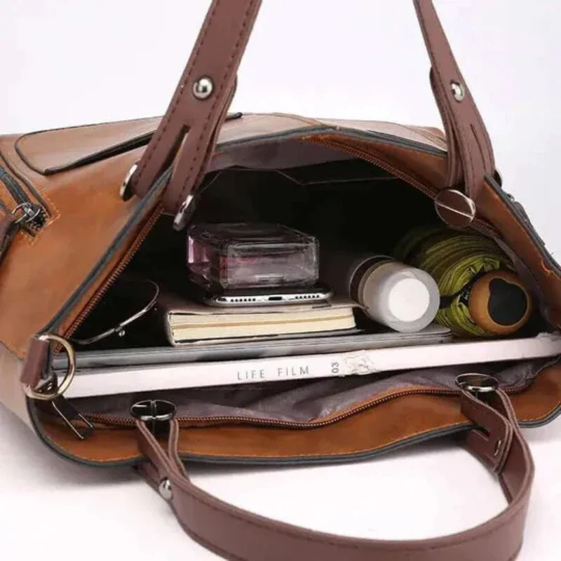 Damen elegante Vintage-Tasche | groß - Image 4