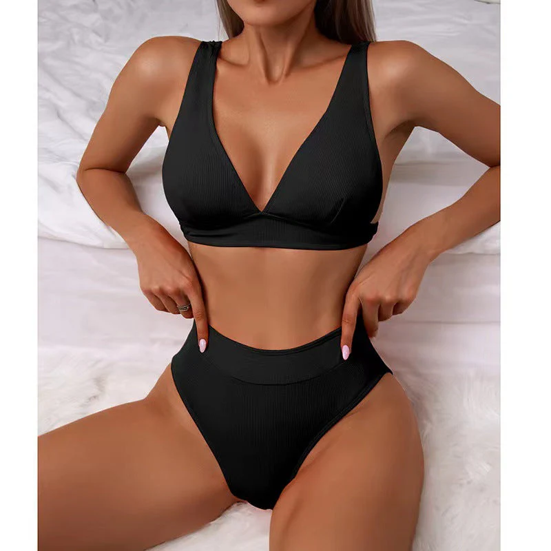 Damen Eleganter Hochtaillierter Bikini | Bademode - Image 9