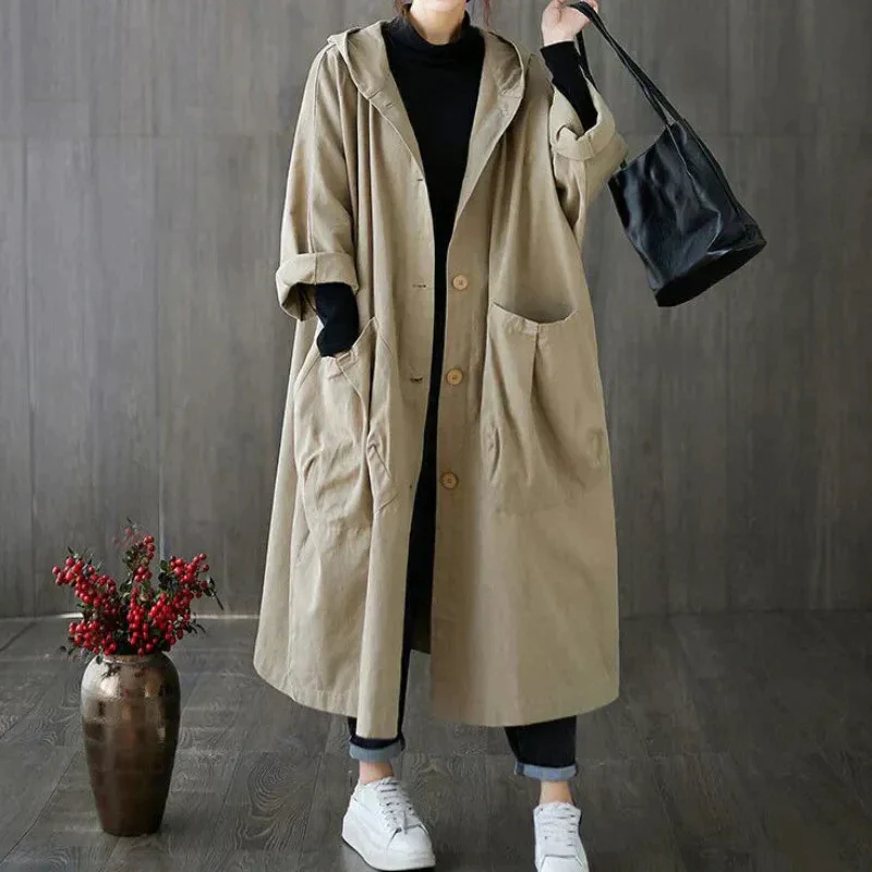 Damen eleganter weiter Trenchcoat | Wasserdichte - Image 2