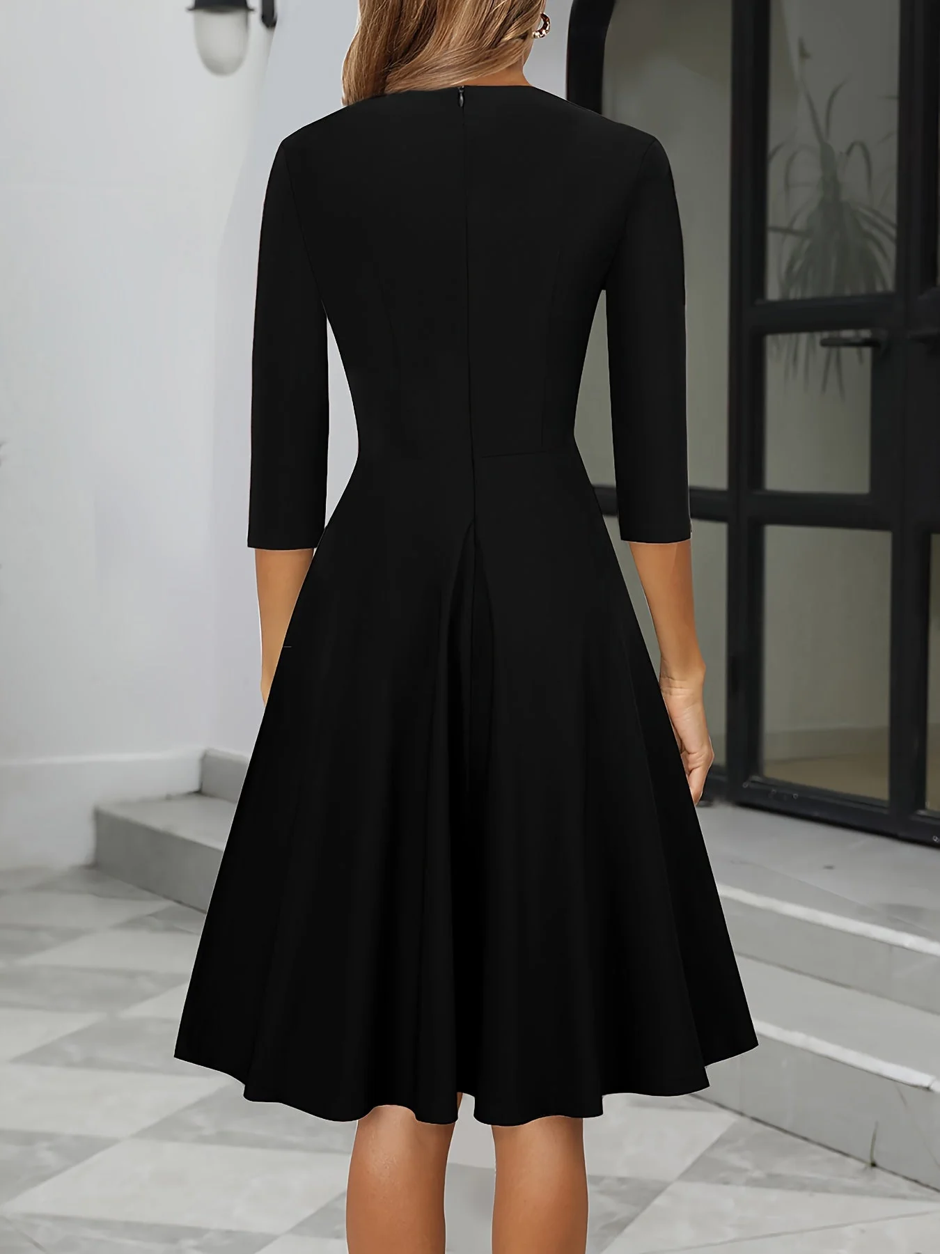 Damen Elegantes Abend Kleid | Midi - Image 3