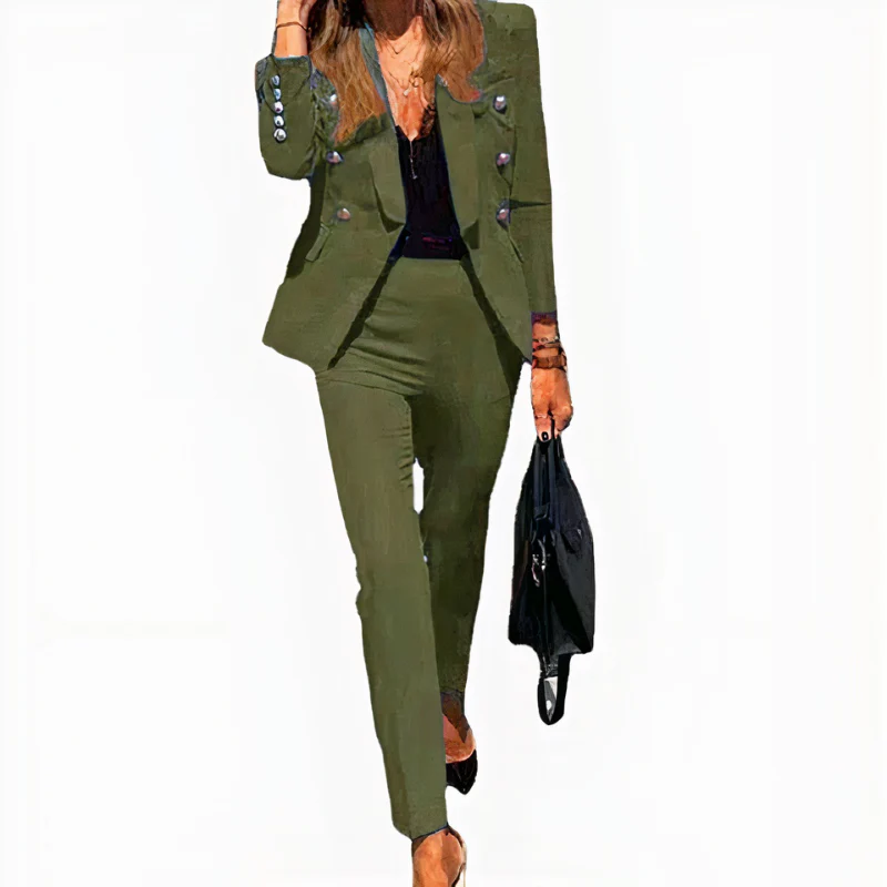 Damen elegantes Blazer- und Hosen-Set | Moderne - Image 4