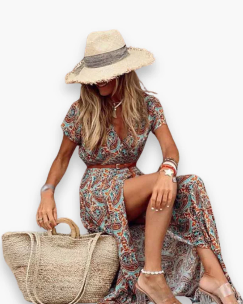 Damen Elegantes Boho Kleid | Maxi Sommerkleid - Image 3