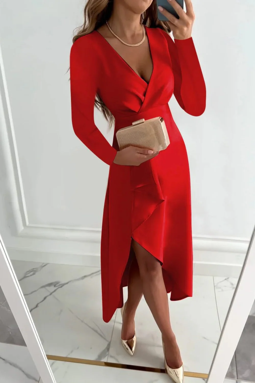 Damen elegantes Bürokleid | Midi - Image 7