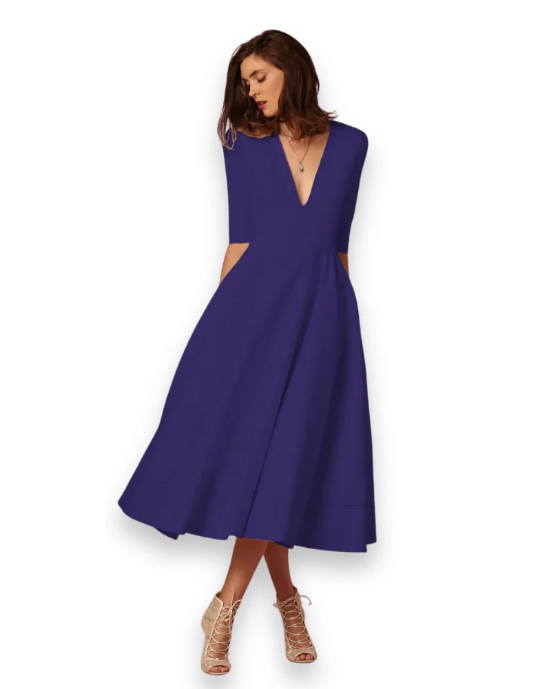 Damen Elegantes Festliches Kleid | Ärmellos Maxi - Image 2