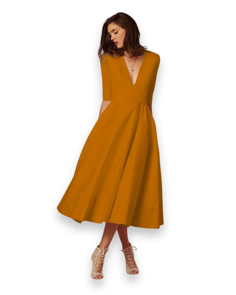 Damen Elegantes Festliches Kleid | Ärmellos Maxi - Image 3