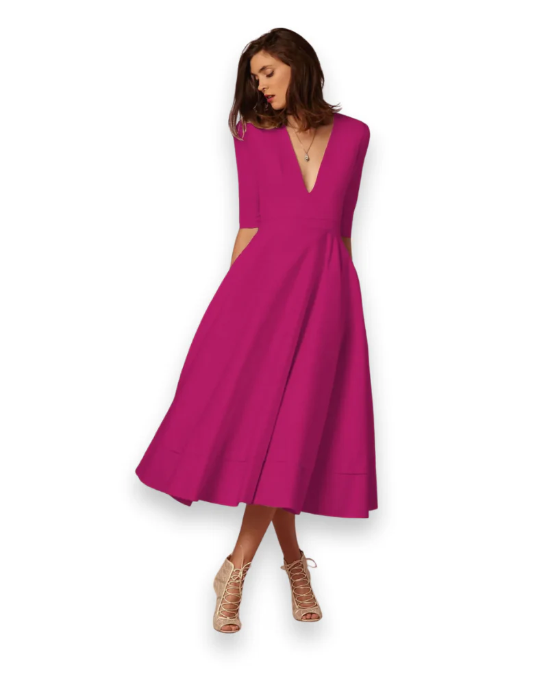Damen Elegantes Festliches Kleid | Ärmellos Maxi - Image 5