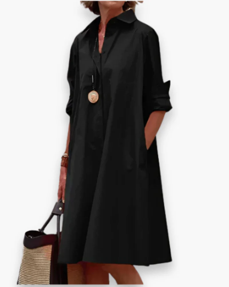 Damen Elegantes Hemdblusen Kleid | Modern - Image 2