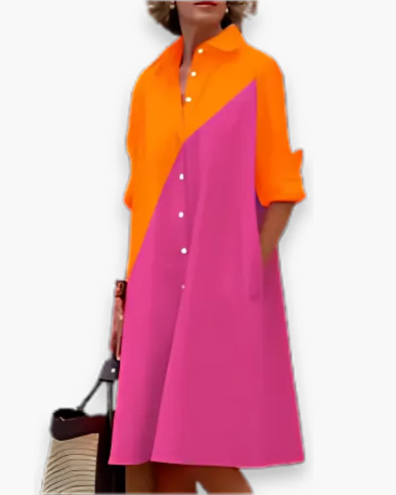 Damen Elegantes Hemdblusen Kleid | Modern - Image 4