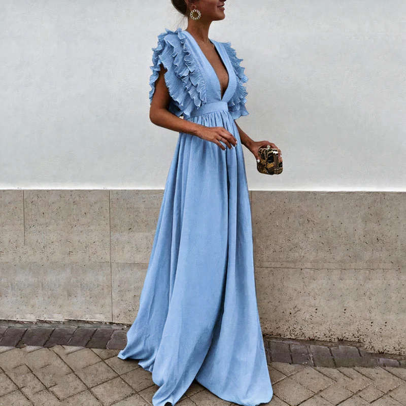 Damen elegantes Kleid für Hochzeitsgäste | Maxi - Image 3