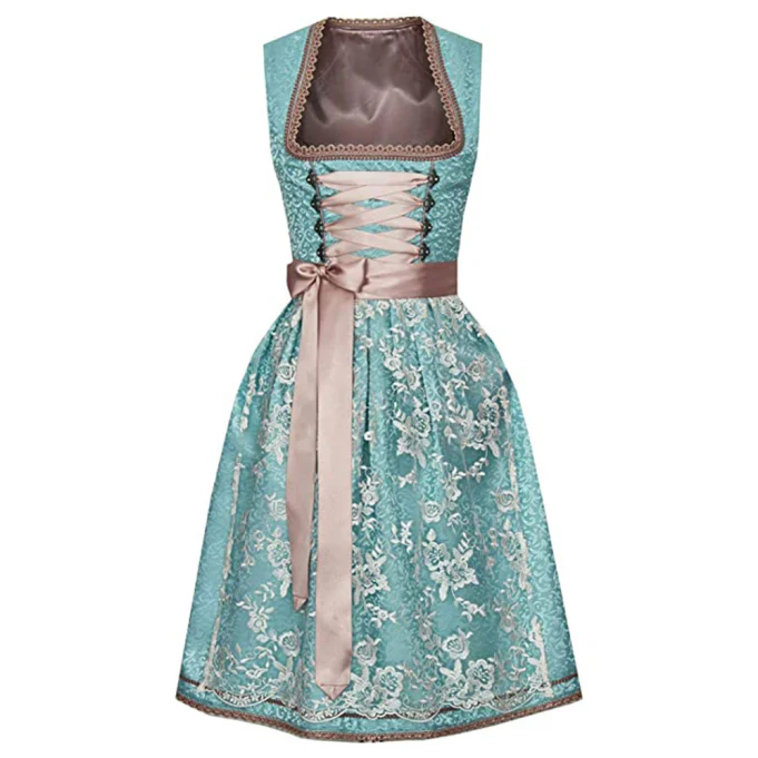 Damen Elegantes Midi Dirndl Kleid | Festlich - Image 2