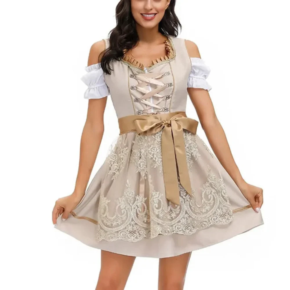 Damen Elegantes Mini Dirndlkleid | Traditionell Festlich - Image 5