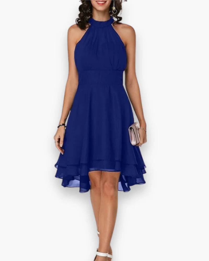 Damen Elegantes Rüschendes Kleid | Midi Festliches Kleid - Image 3