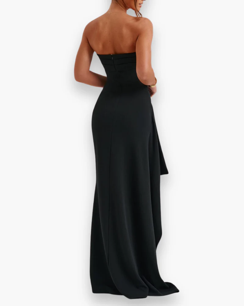 Damen Elegantes Schwarzes Maxikleid | Festlich Abendkleid - Image 3