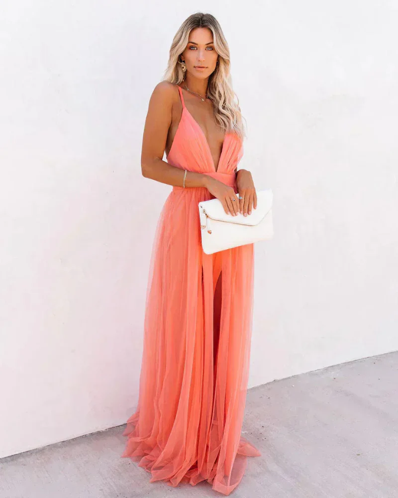 Damen elegantes Spitzen-Abendkleid | Maxi - Image 4