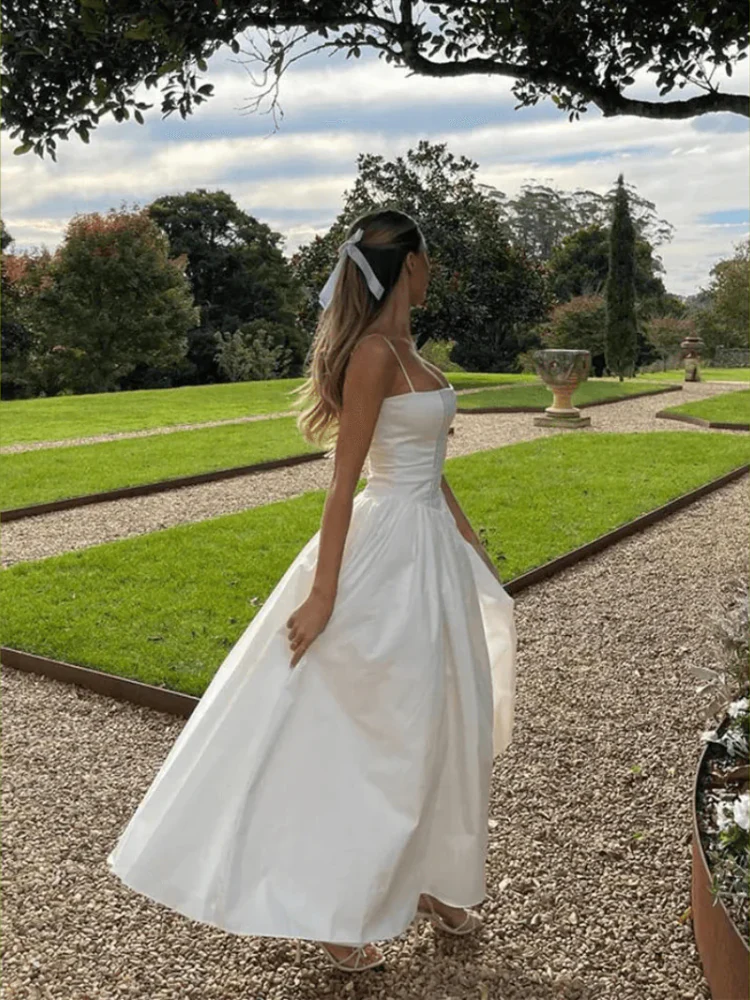 Damen elegantes Taillenformendes Sommerkleid | Midi - Image 8