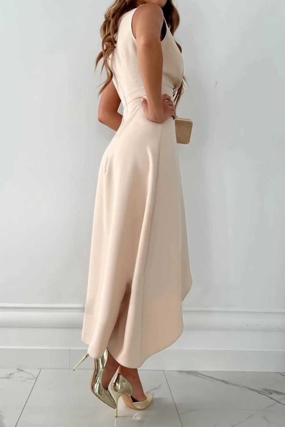 Damen elegantes Wickel-Partykleid | Midi - Image 2