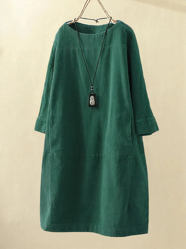Damen entspanntes schlichtes Sommerkleid | Midi - Image 6
