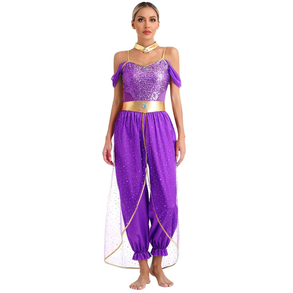 Damen Fantasy Halloween Jumpsuit | Schulterfrei im Harem-Stil - Image 11