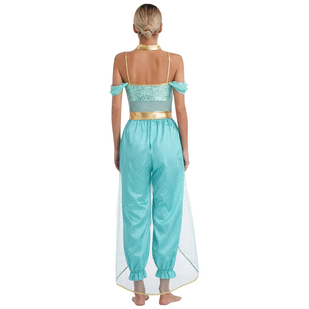 Damen Fantasy Halloween Jumpsuit | Schulterfrei im Harem-Stil - Image 5