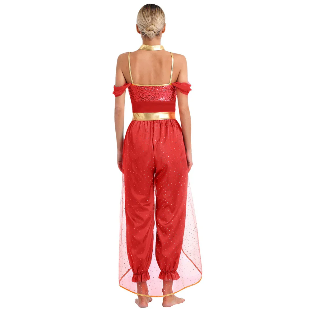 Damen Fantasy Halloween Jumpsuit | Schulterfrei im Harem-Stil - Image 6