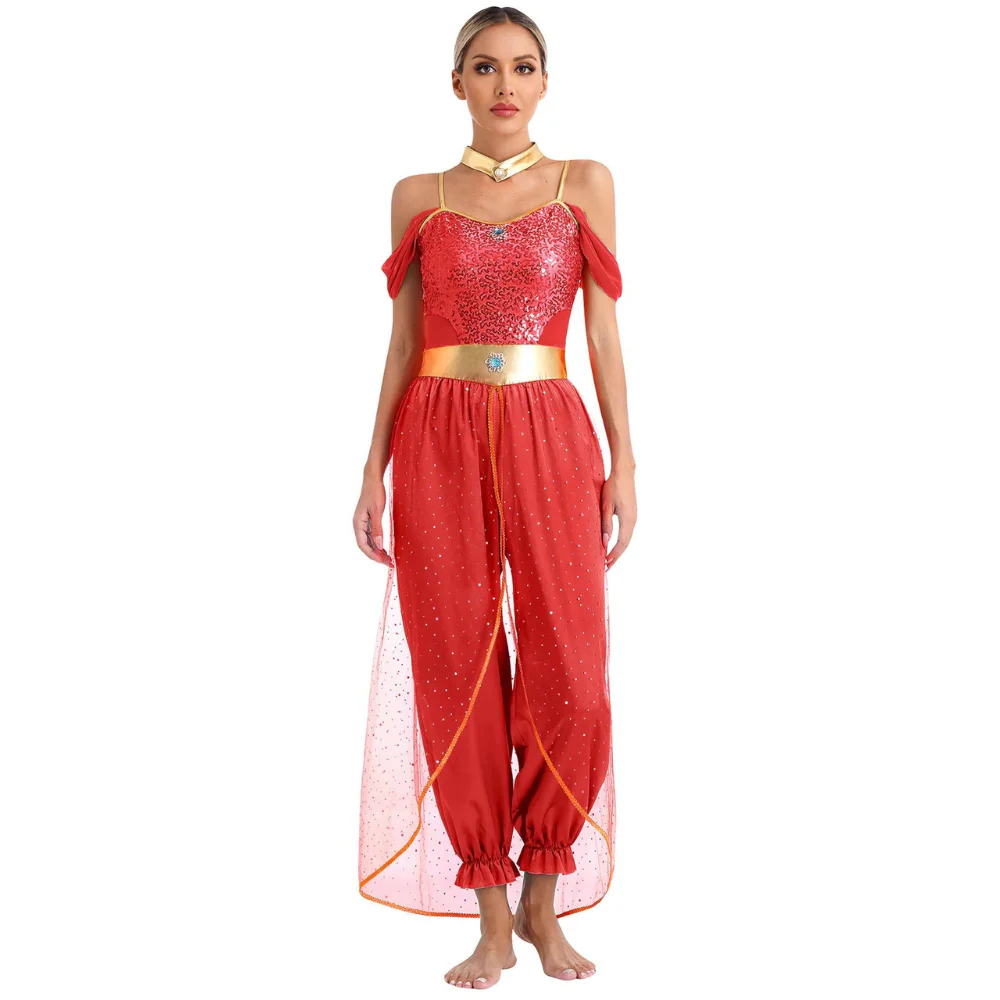 Damen Fantasy Halloween Jumpsuit | Schulterfrei im Harem-Stil - Image 9