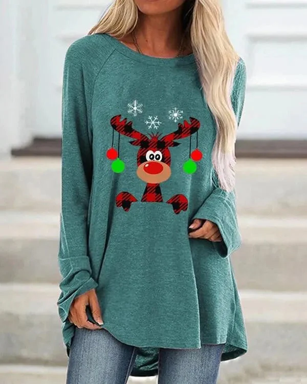 Damen Festlicher Langer Pullover Bequem Strick - Image 2