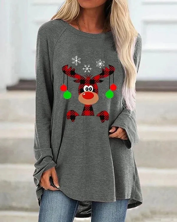 Damen Festlicher Langer Pullover Bequem Strick - Image 3