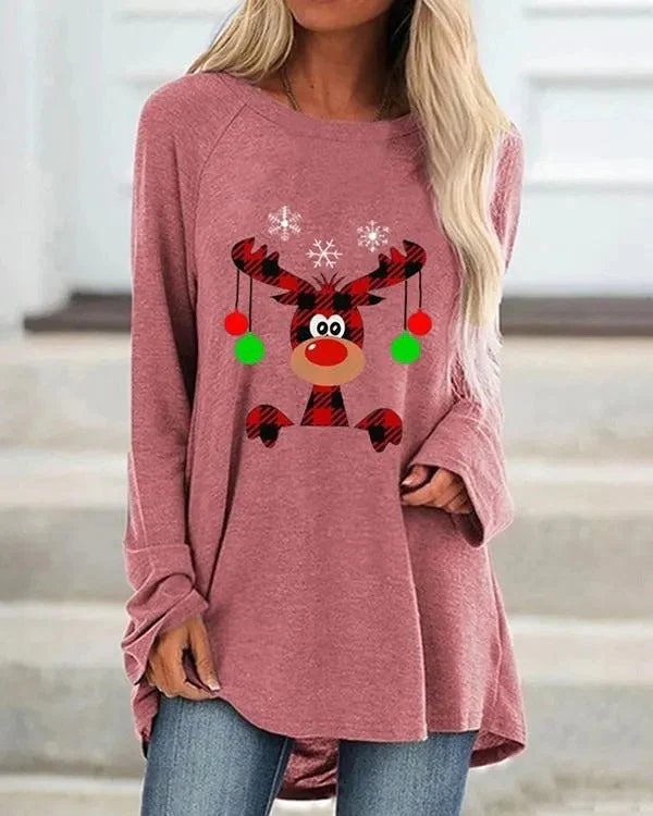 Damen Festlicher Langer Pullover Bequem Strick - Image 4