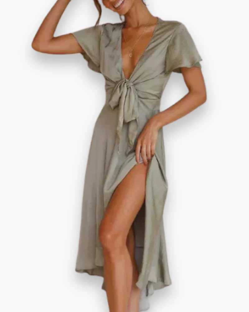 Damen Festliches Fließendes Kleid | Midi - Image 2