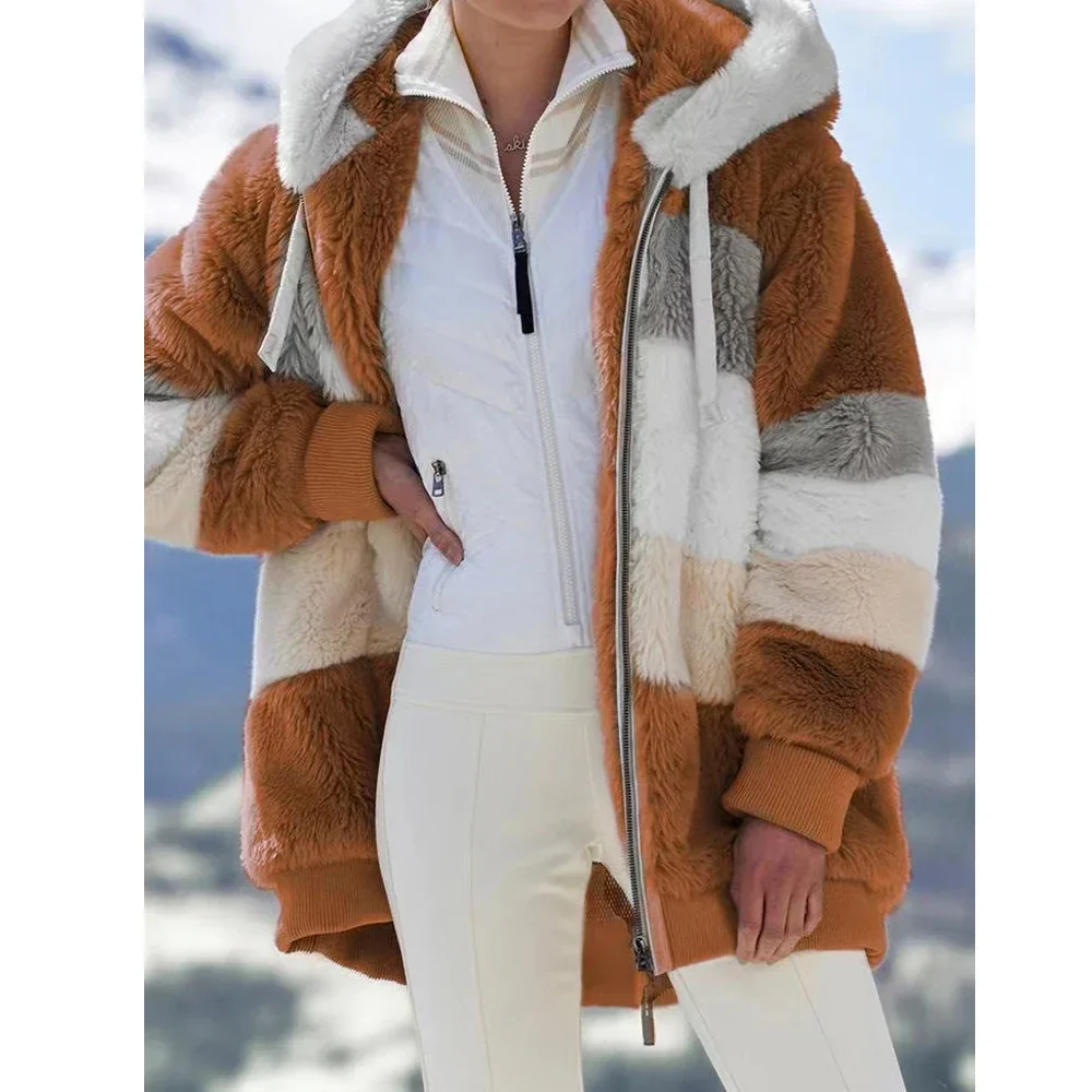 Damen Fleece Jacke | Mit Kapuze - Image 10