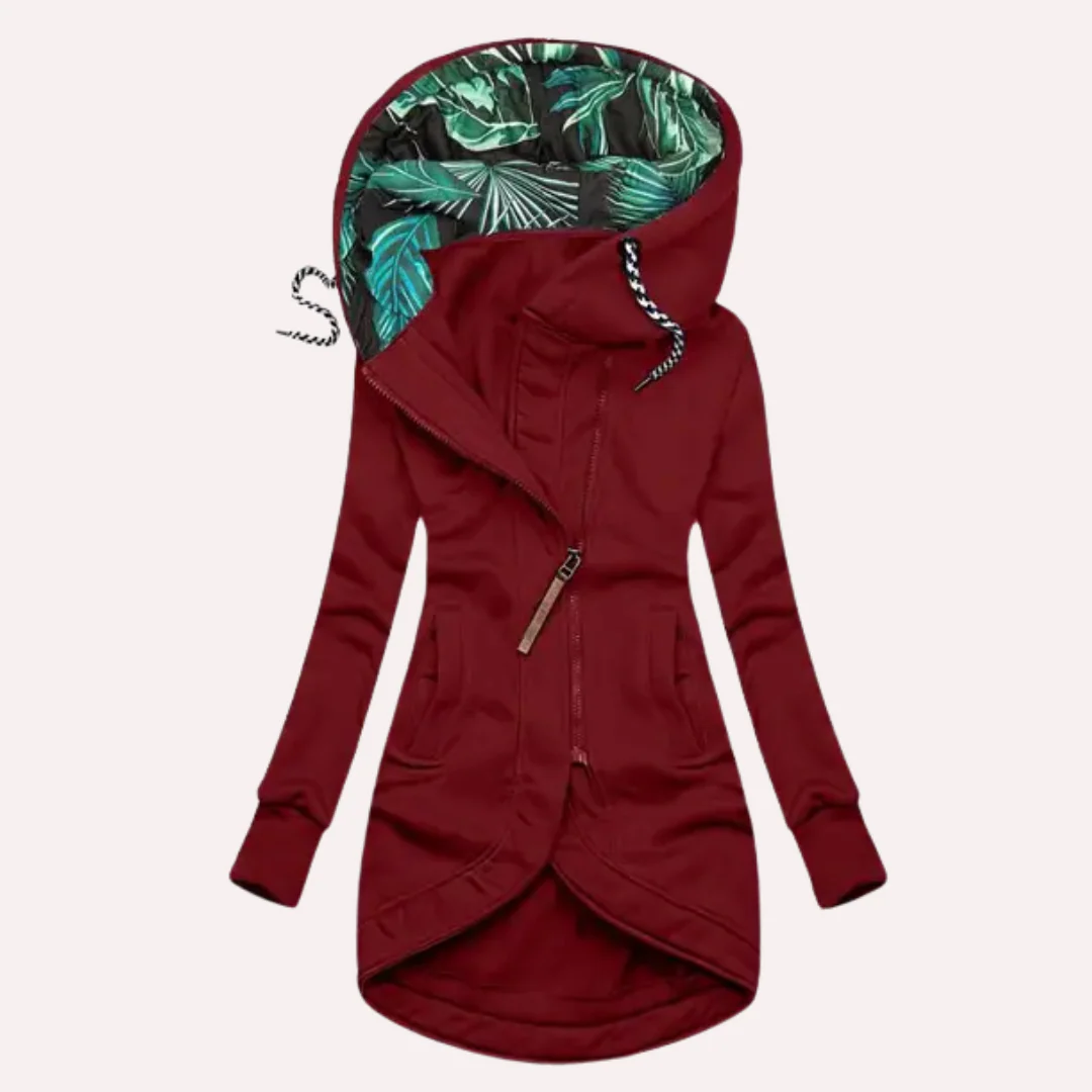 Damen Fleece Jacke mit Kapuze | Elegante - Image 3