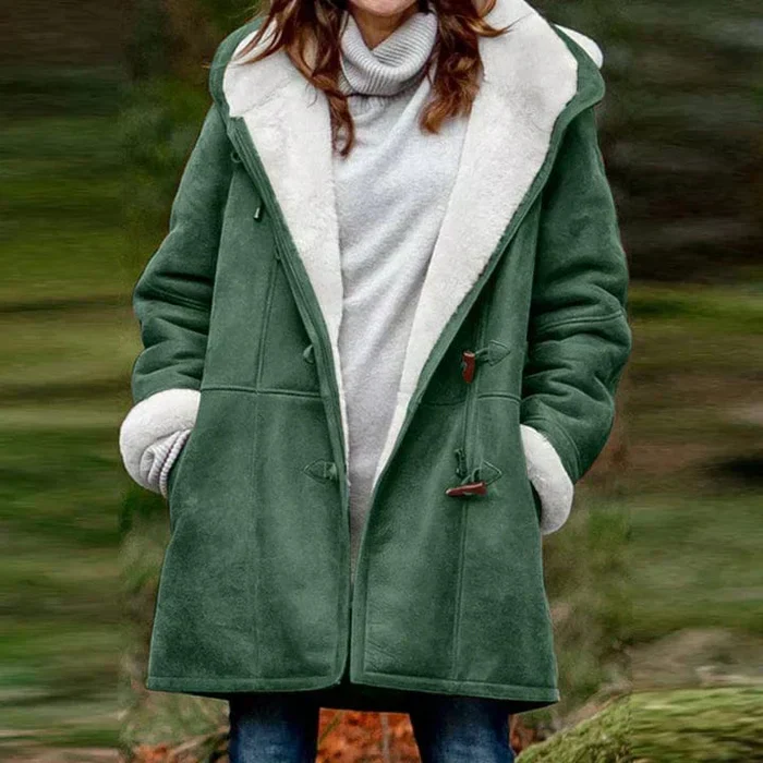 Damen Fleece Jacke mit Kapuze | Winter - Image 5