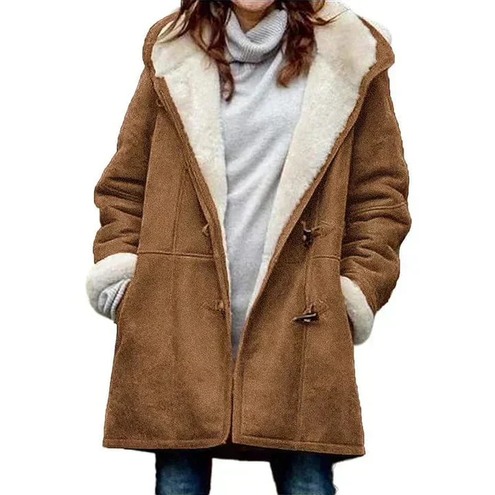Damen Fleece Jacke mit Kapuze | Winter - Image 6
