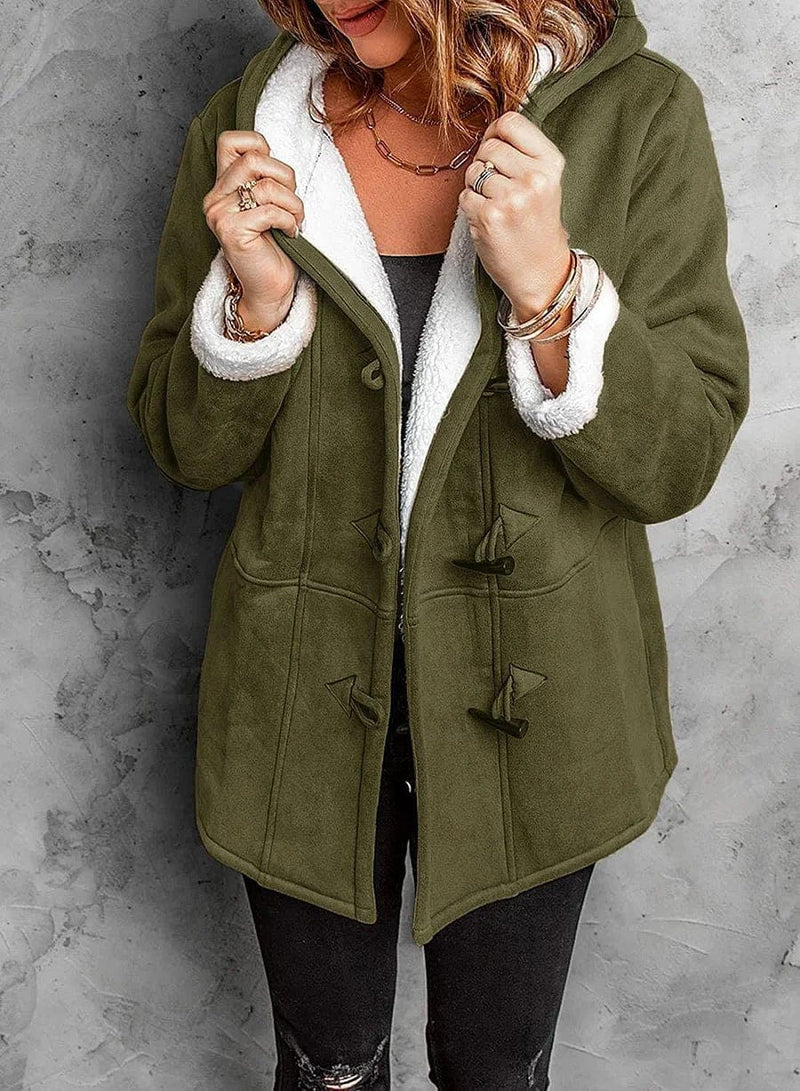 Damen Fleece Jacke mit Kapuze | Winter - Image 8