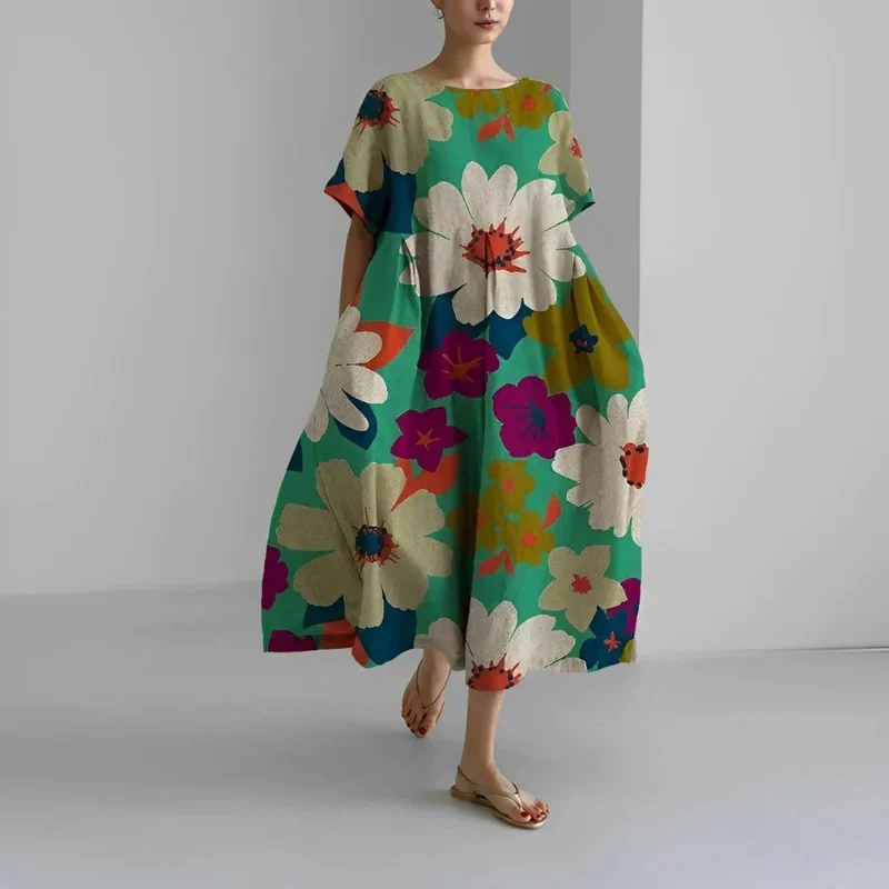 Damen Geblümtes Mutterschaft Sommerkleid | Midi - Image 6