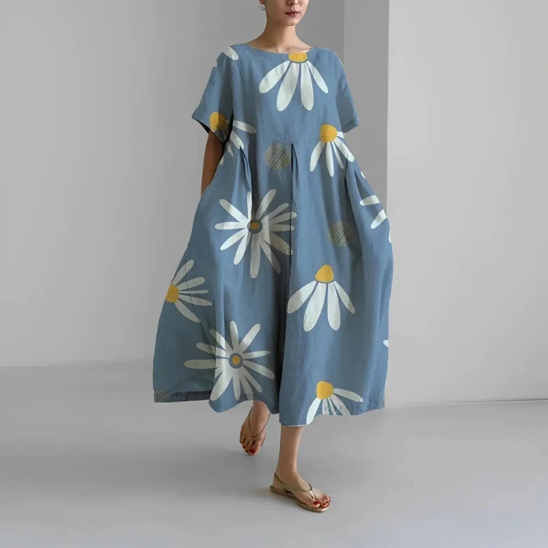 Damen Geblümtes Mutterschaft Sommerkleid | Midi - Image 9