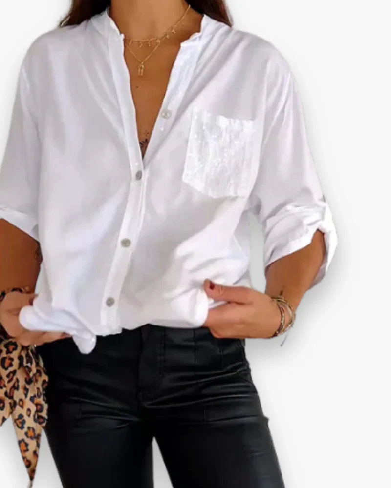 Damen Glitzer Pailletten Top | Festlich Elegant - Image 3