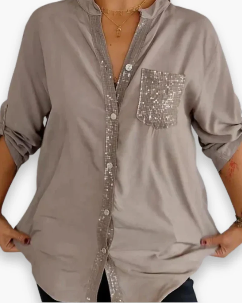 Damen Glitzer Pailletten Top | Festlich Elegant - Image 6