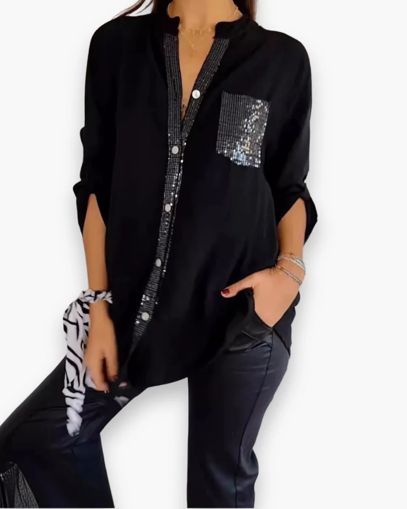 Damen Glitzer Pailletten Top | Festlich Elegant - Image 7