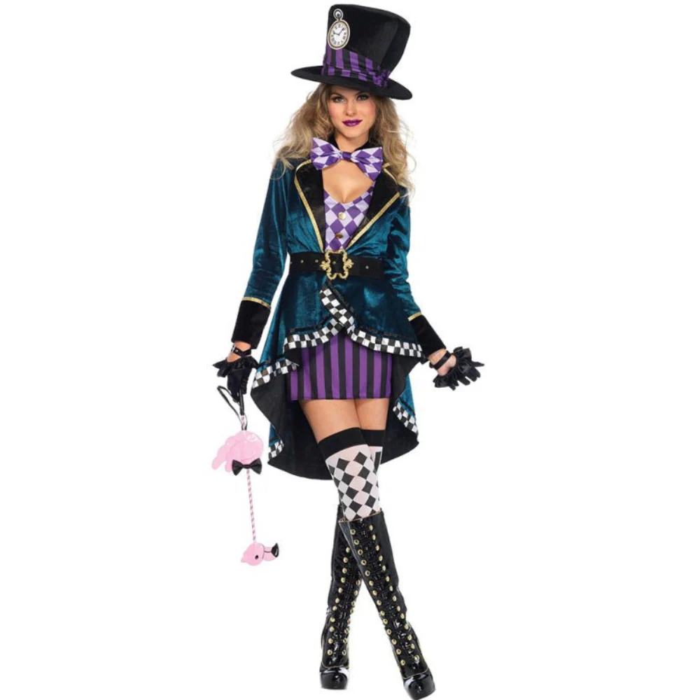 Damen Halloween Kostüm Zirkus | Jacke mit Minirock Set - Image 5