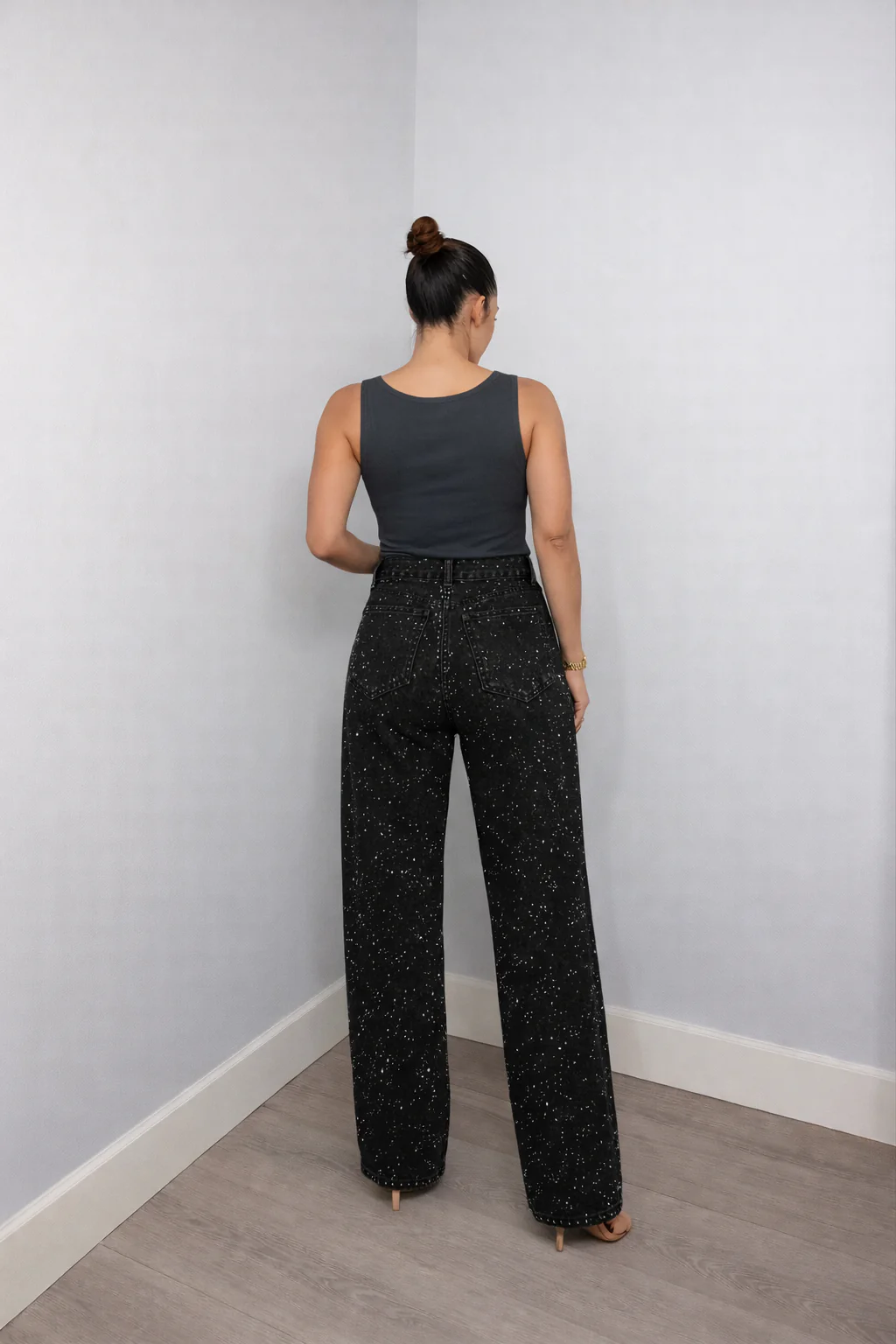 Damen Hose | Hoch geschnittene Ausführung mit Glitzerakzenten - Image 2