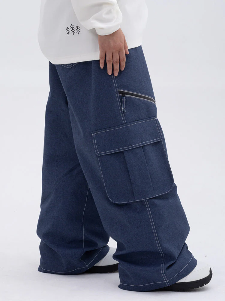 Damen Hose | Oversize Baggy Beinform mit Cargotaschen - Image 2