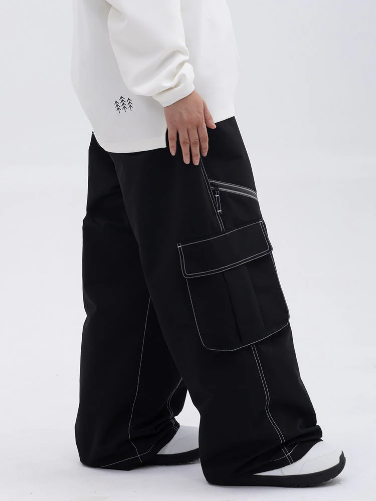 Damen Hose | Oversize Baggy Beinform mit Cargotaschen - Image 3
