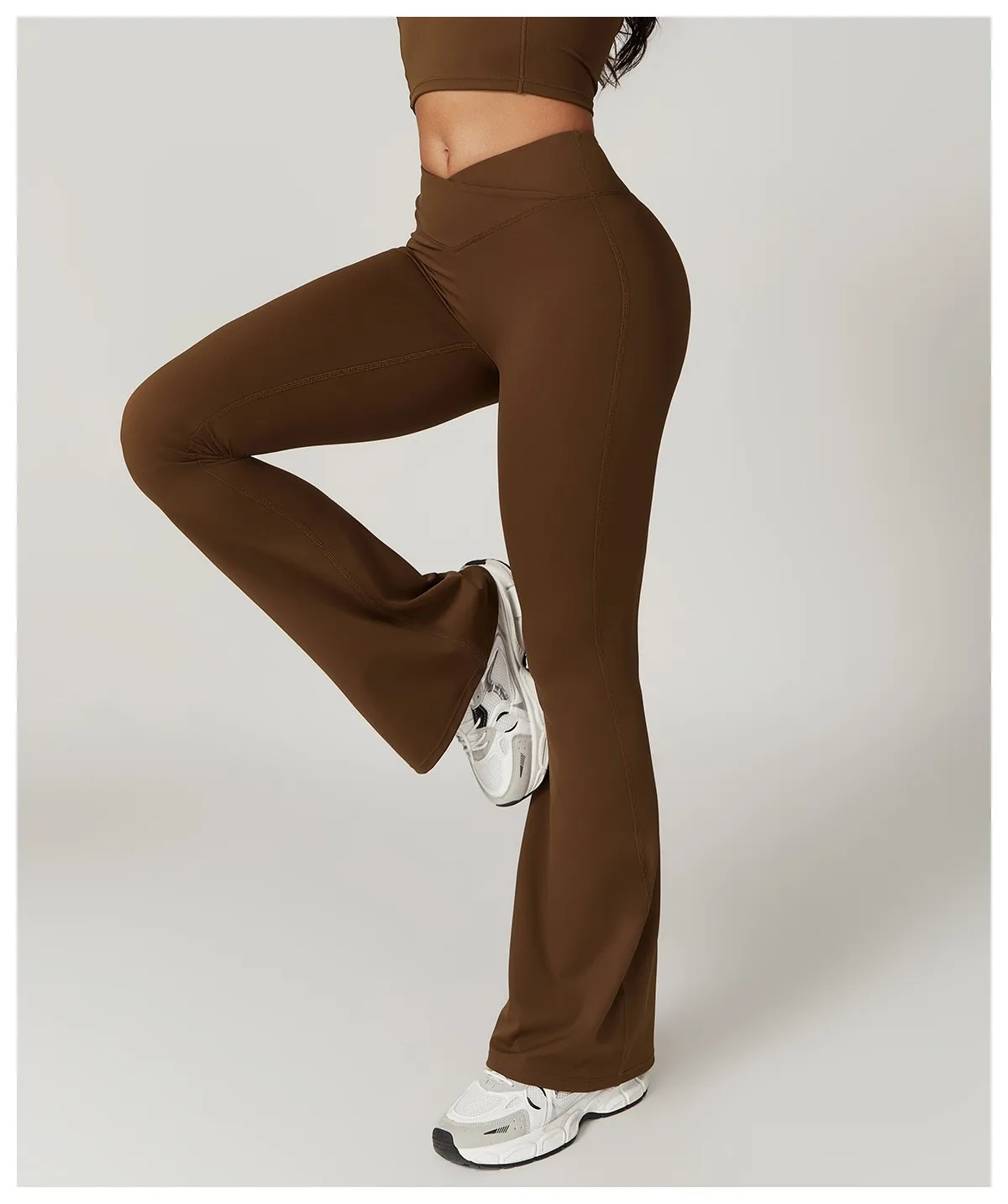 Damen Hose Yoga | hohe Taille mit seitlichem Bundabschluss - Image 2