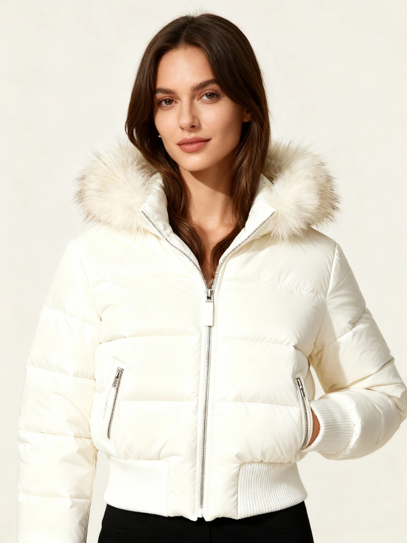 Damen Jacke | Abnehmbare Kapuze mit elastischen Bündchen - Image 18
