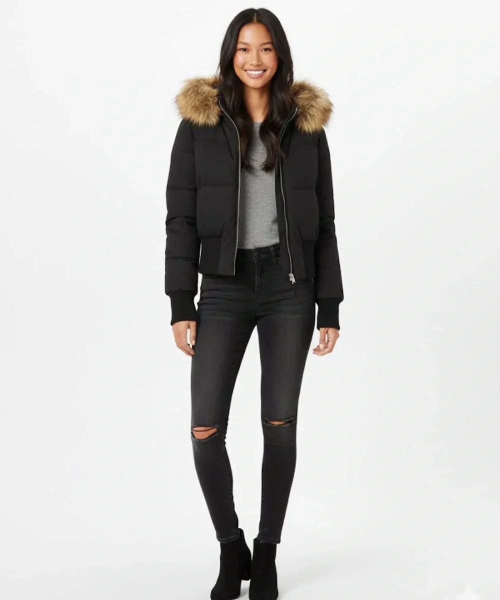 Damen Jacke | Abnehmbare Kapuze mit elastischen Bündchen - Image 3