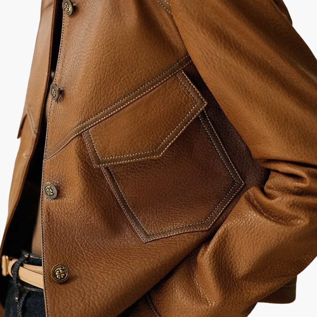Damen Jacke Braun mit langen Ärmeln - Image 2